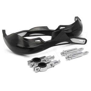 CUBRE PUÑOS DE ALUMINIO PARA MOTOS ENDURO CROSS ATV NEGRO