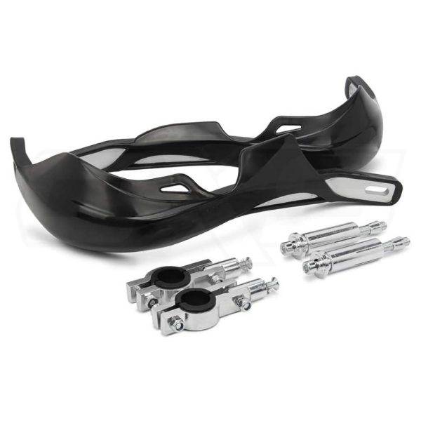 CUBRE PUÑOS DE ALUMINIO PARA MOTOS ENDURO CROSS ATV NEGRO
