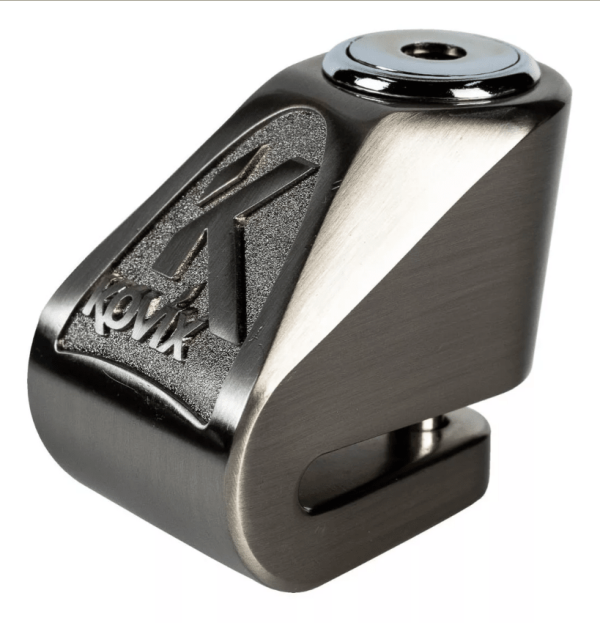 CANDADO DISCO MOTO KOVIX KN1 METAL PULIDO PASADOR 6MM - Imagen 2