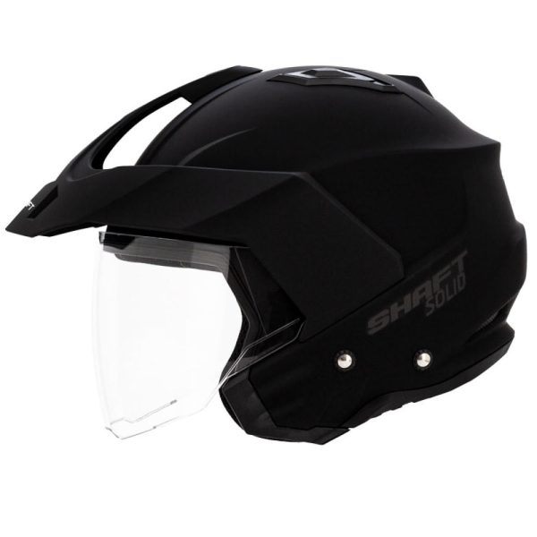 Casco abierto 227 trial shaft carcaza de abs (termo-plástico de alta resistencia) interior con tecnología sat (tecnología de absorción de impactos)