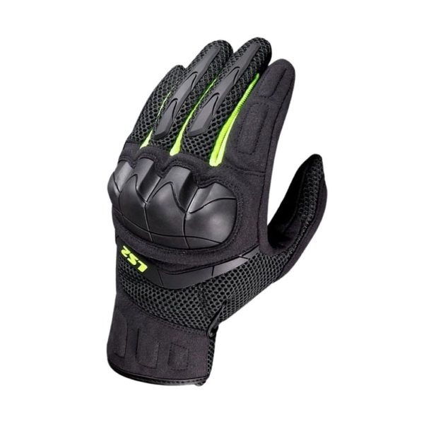 GUANTE LS2 KUBRA NEGRO AMARILLO HOMBRE
