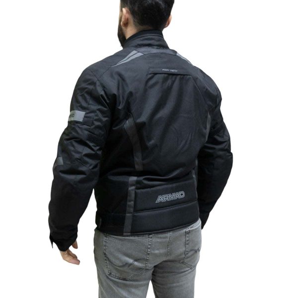 Chaqueta para moto armad gear start up black maxdura impermable - Imagen 4