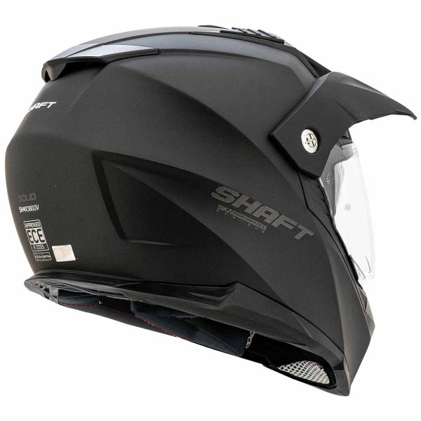 Casco integral marca shaft mx-380dv carcaza de abs (termo-plástico de alta resistencia) interior con tecnología sat (tecnología de absorción de impactos)