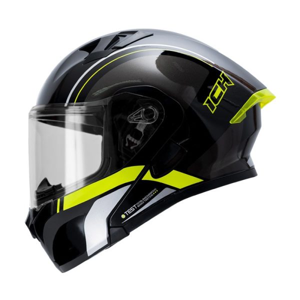 Casco abatible ich 3120 carcaza de abs (termo-plástico de alta resistencia) mecanismo abatible con botón desde el interior de la barbilla