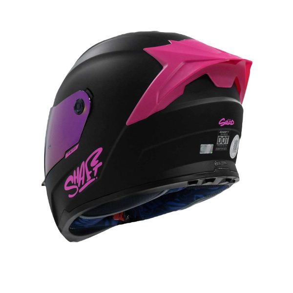 CASCO MOTO SHAFT 502SP SOLID NG FC INTEGRAL NORMAL DOT ACREDITADO - Imagen 2