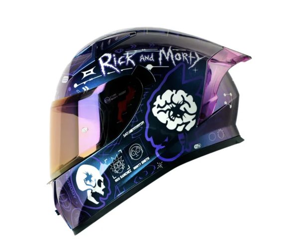 Casco SHAFT sh-526sp EVO RICK VIVAL  Iridium MORADO HUMO CLARO