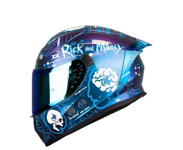 Casco Rick And Morty Iridium azul