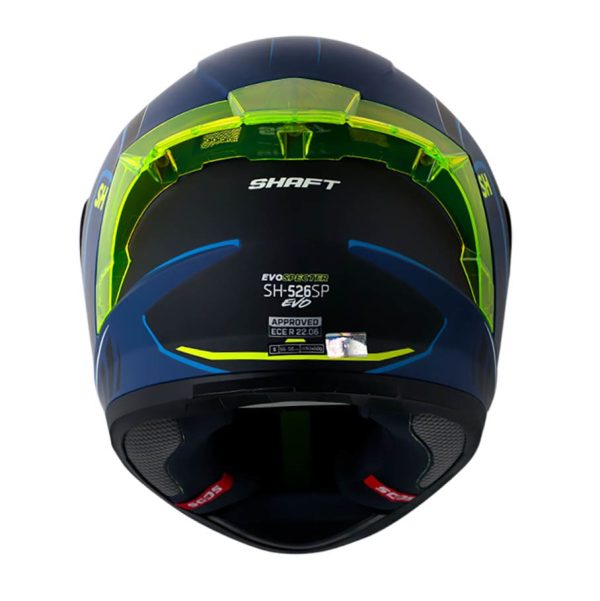 CASCO MOTO SHAFT 526SP EVO SPECTER AZUL INTEGRAL - Imagen 2