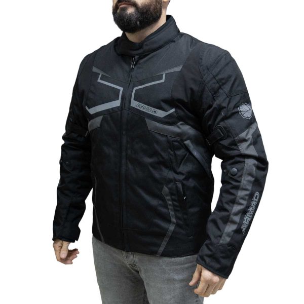 Chaqueta para moto armad gear stunt maxdura impermable - Imagen 2