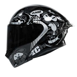 Casco moto ich 3120 turn on n7 sm abatible con sun visor certificación dot 3cv