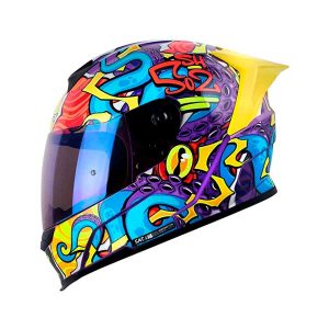 Casco moto shaft 502sp surrealis mr brillo am.n integral