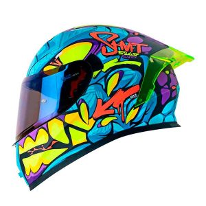 CASCO MOTO SHAFT 526SP EVO DANO AZUL INTEGRAL
