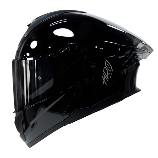 Casco moto hro 3480dv solid ng sm brillo abatible con sun visor dot