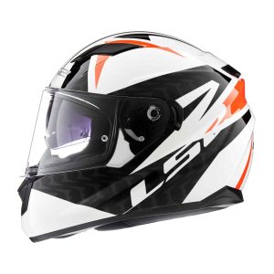 CASCO LS2 320 STREAM EVO COMMANDER BLANCO/NEGRO/ROJO