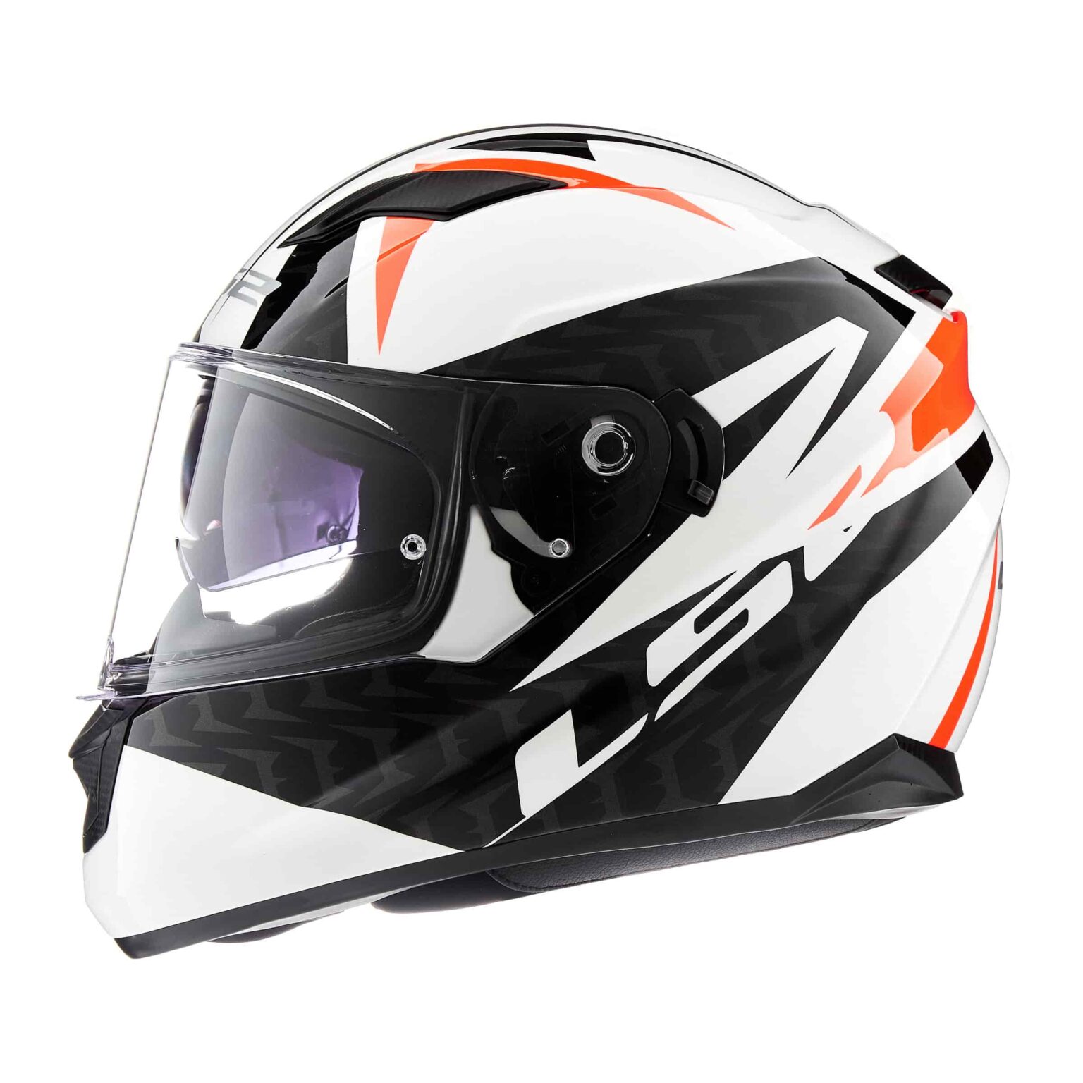 CASCO LS2 320 STREAM EVO COMMANDER BLANCO/NEGRO/ROJO
