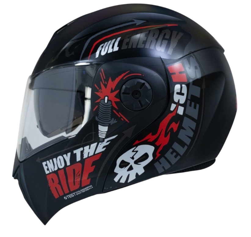 CASCO MOTO ICH 3110 SPEED MASTER RJ ABATIBLE CON SUN VISOR CERTIFICACIÓN DOT 3CV - Imagen 2