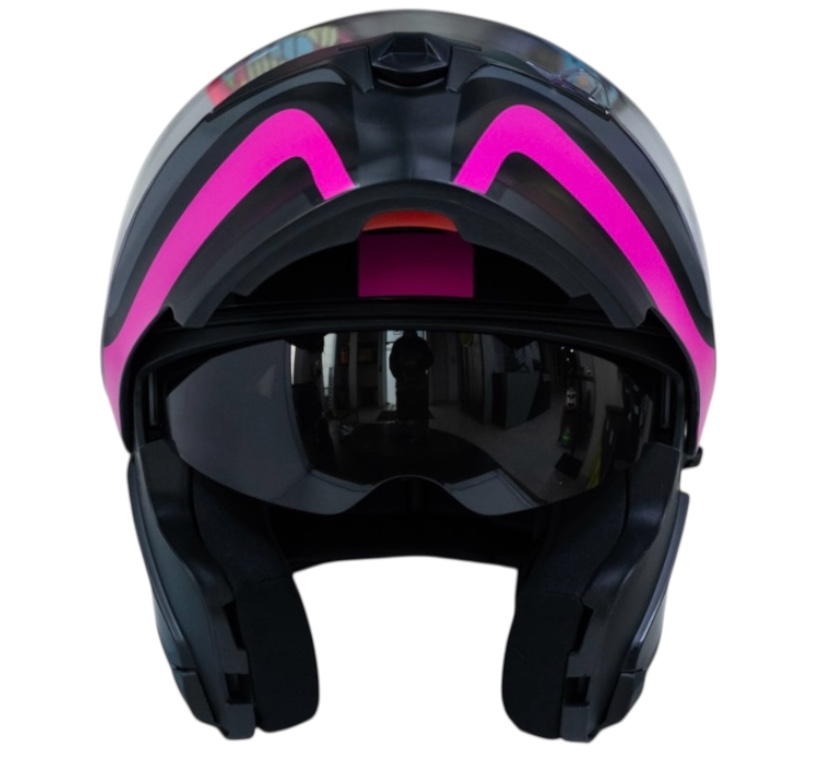 CASCO MOTO ICH 3120 FURTHER MATE FC ABATIBLE CON SUN VISOR CERTIFICACIÓN DOT 3CV - Imagen 3