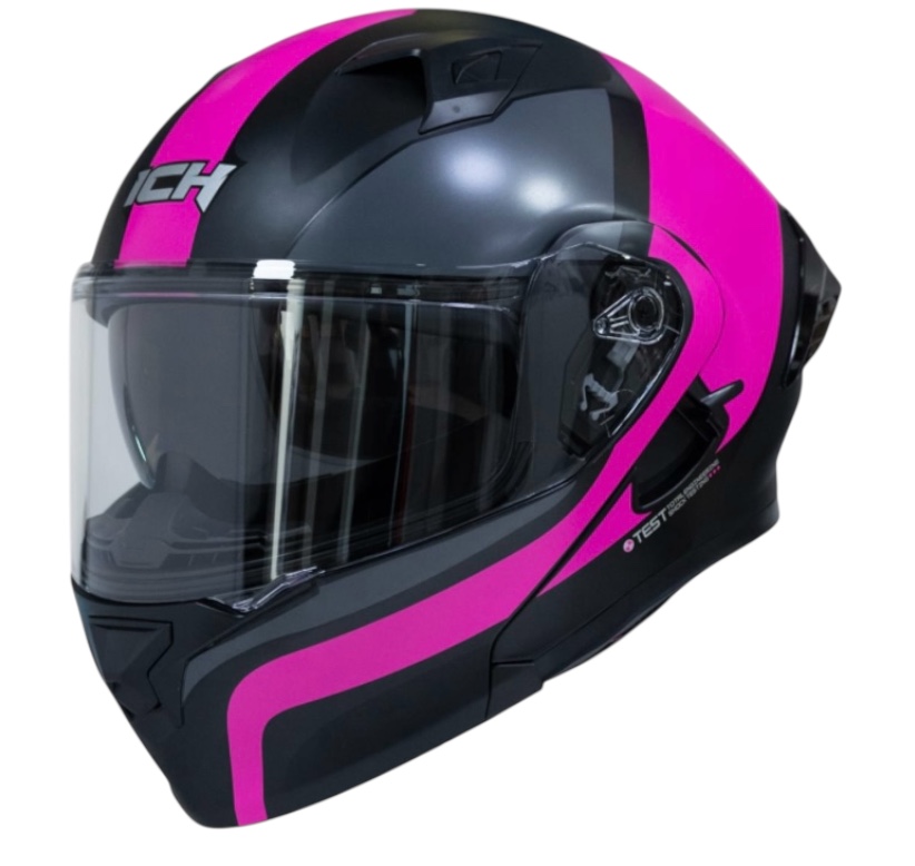 CASCO MOTO ICH 3120 FURTHER MATE FC ABATIBLE CON SUN VISOR CERTIFICACIÓN DOT 3CV - Imagen 4