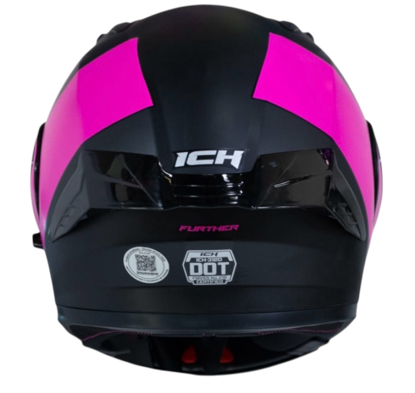CASCO MOTO ICH 3120 FURTHER MATE FC ABATIBLE CON SUN VISOR CERTIFICACIÓN DOT 3CV - Imagen 7