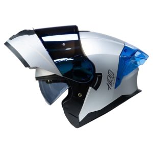 CASCO MOTO HRO 3480DV SOLID GR MATE ABATIBLE CON SUN VISOR DOT