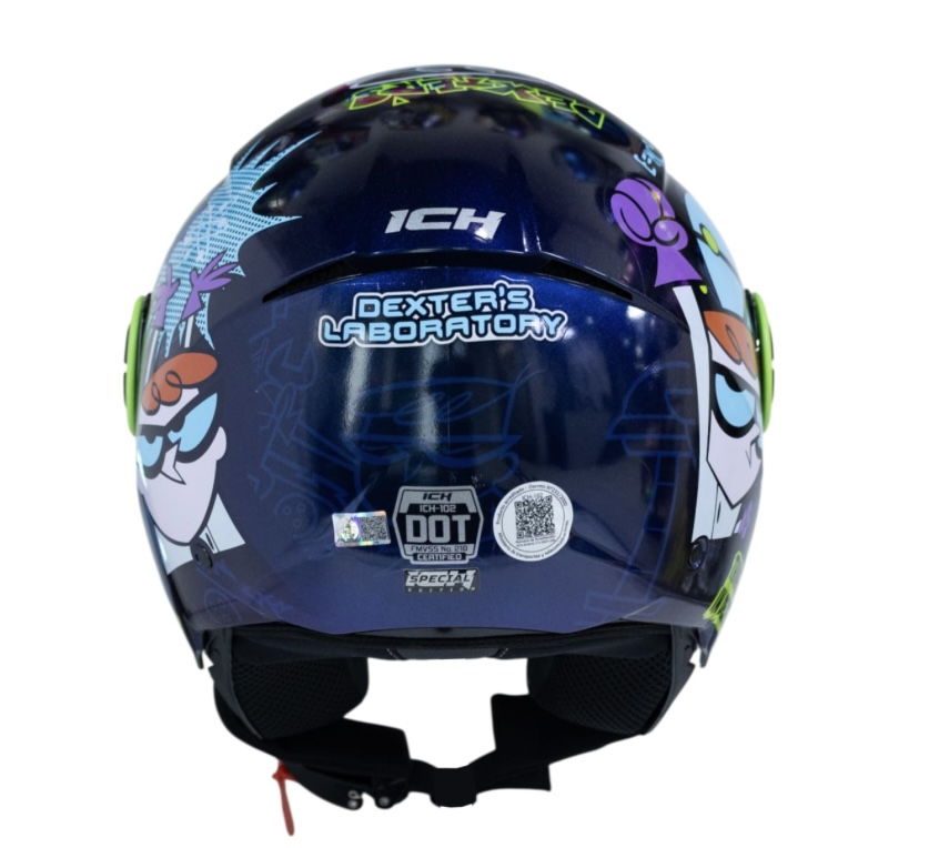 CASCO MOTO ICH 102 DEXTER EDICION LIMITADA ABIERTO CON VISCERA URBANO - Imagen 6