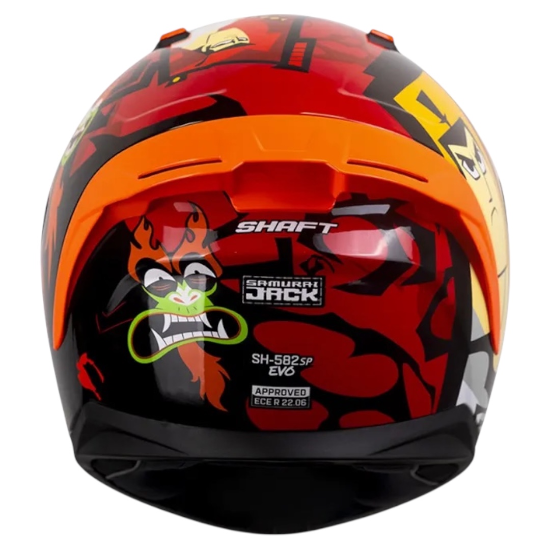 Casco Integral Shaft 582 Sp Brillante -Rojo - Samurai - Imagen 3