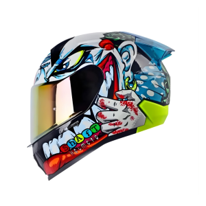 CASCO INTEGRAL SHAFT 560 EVO CLOWN BLANCO AZUL