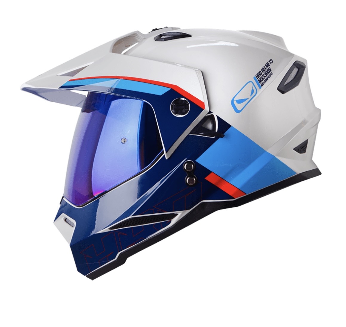 CASCO MOTO HRO MX-330DV DOWNHILL GR.CL AZ MULTIPROPOSITO