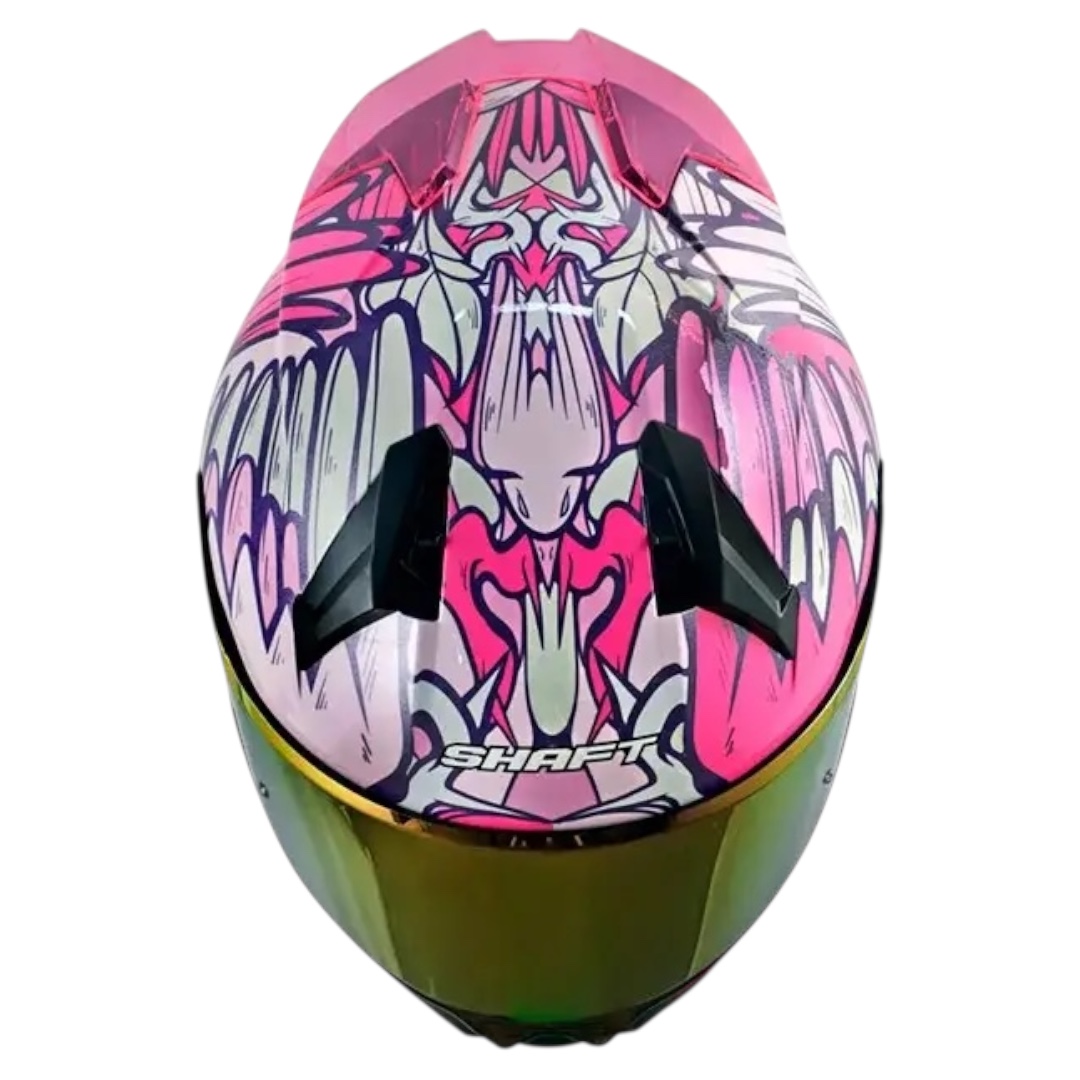 CASCO INTEGRAL SHAFT 560 EVO FLY ROSADO MORADO - Imagen 3