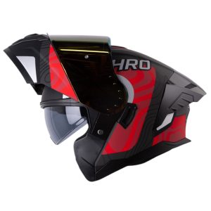 CASCO MOTO HRO 3480DV TERRAL NG RJ ABATIBLE CON SUN VISOR DOT