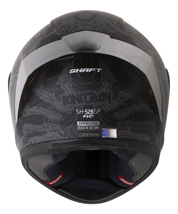 CASCO MOTO SHAFT 526SP BONECRUSH GR INTEGRAL - Imagen 3