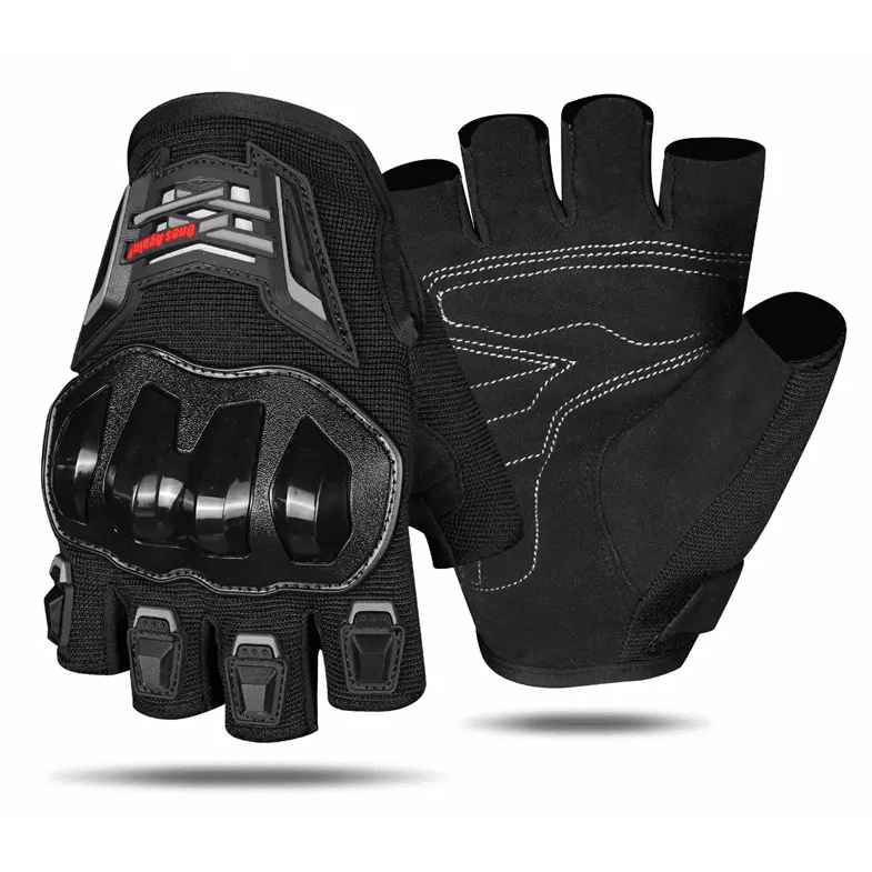 GUANTES PARA MOTO ONES AGAIN MG14D SIN DEDOS CON PROTECCIONES