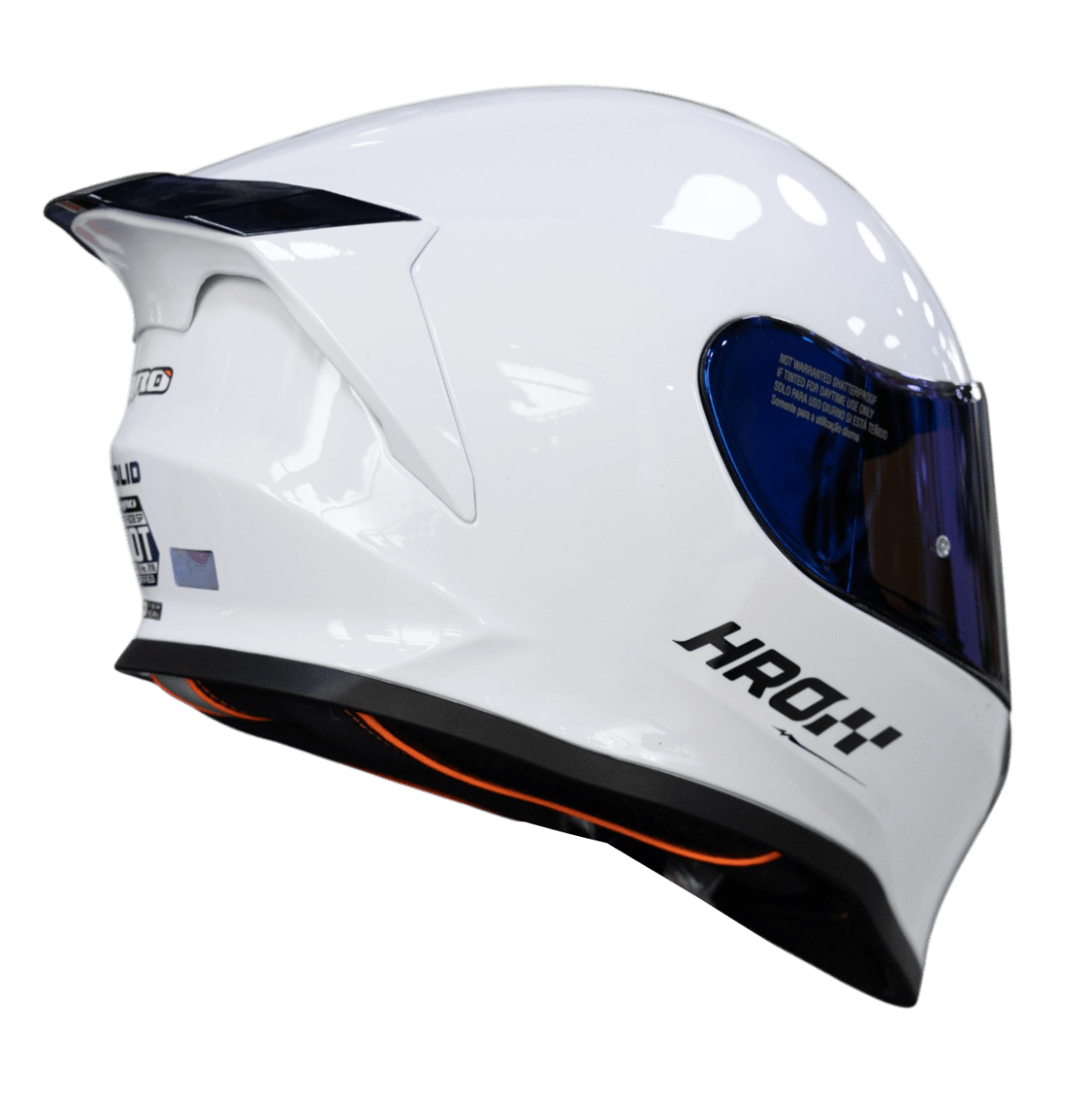 CASCO INTEGRAL HRO 506 SOLID BLANCO CERTIFICACIÓN DOT - Imagen 2