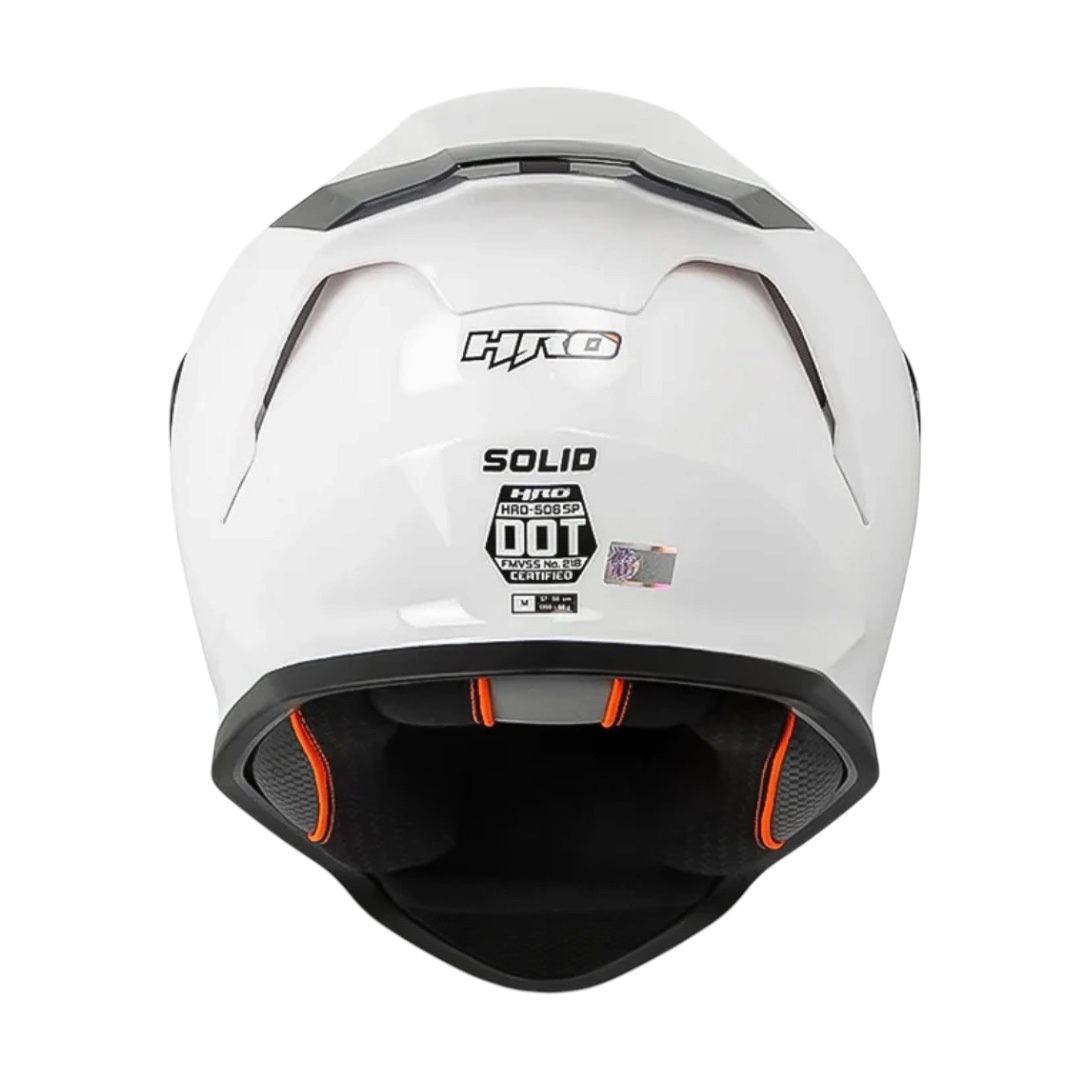CASCO INTEGRAL HRO 506 SOLID BLANCO CERTIFICACIÓN DOT - Imagen 3