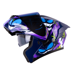 CASCO MOTO XONE 3000RS XMILEY AZ.OS AZ ABATIBLE SUN VISOR