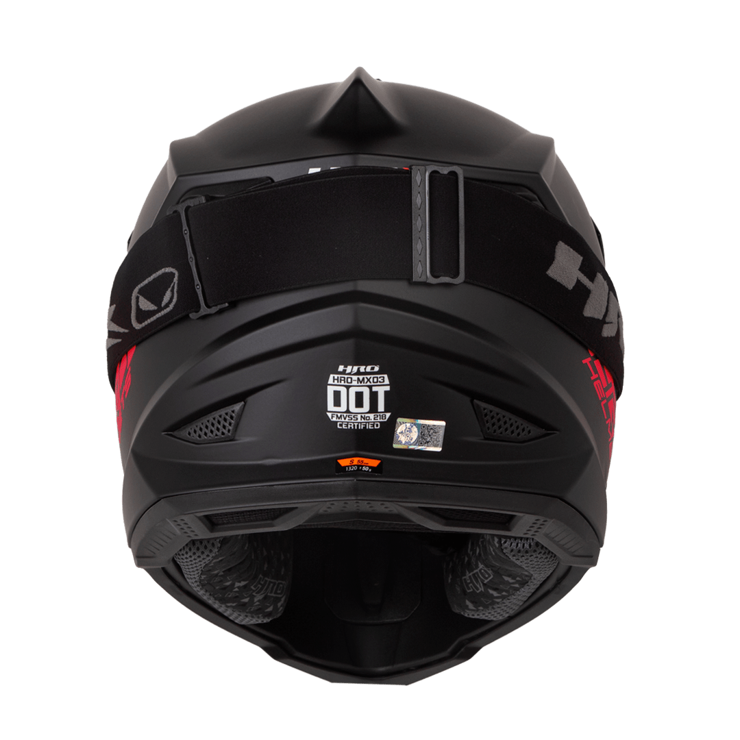CASCO MOTO HRO MX03 SOLID NG RJ ENDURO MOTOCROSS OFFROAD - Imagen 3