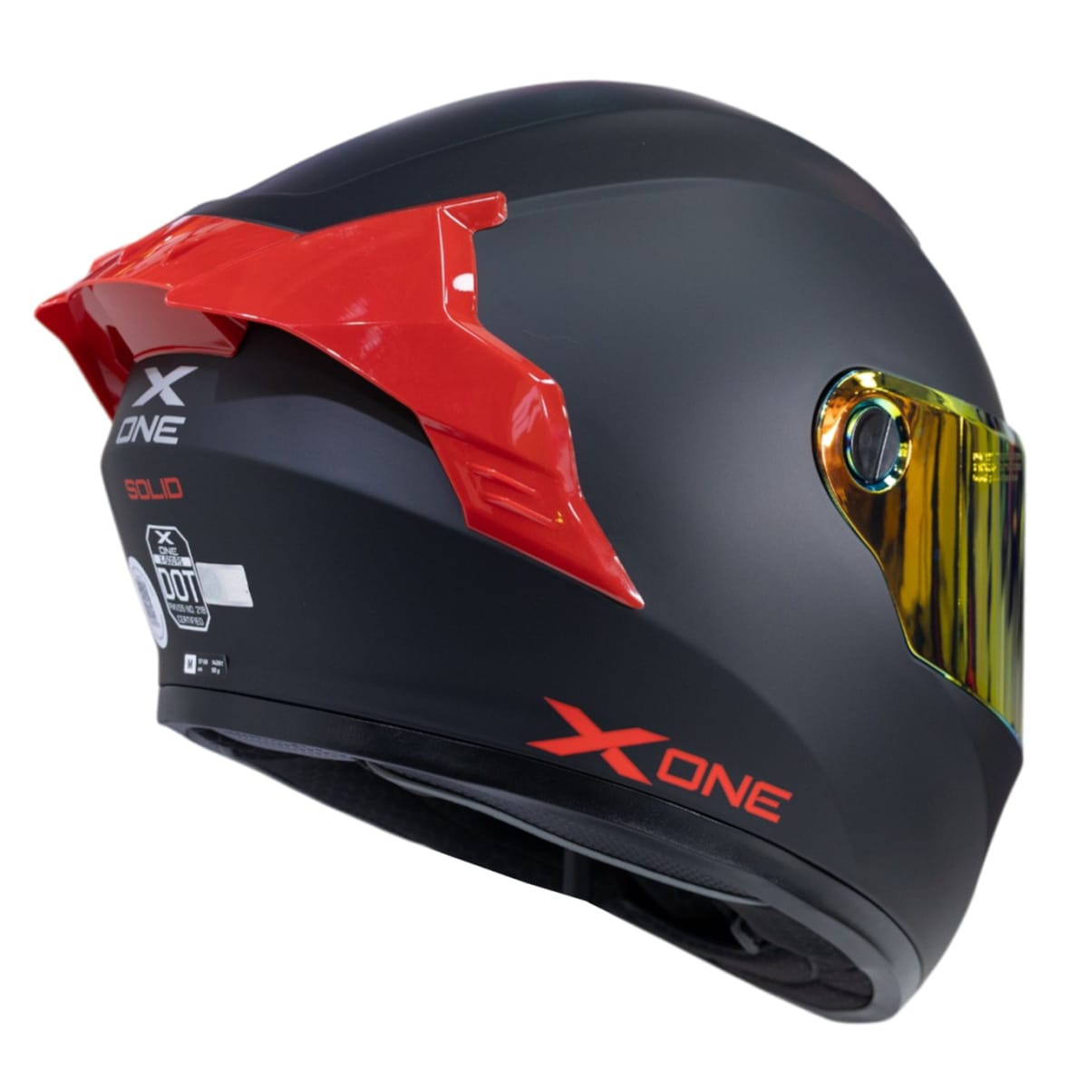 CASCO MOTO XONE 500RS SOLID N.M RJ INTEGRAL - Imagen 3