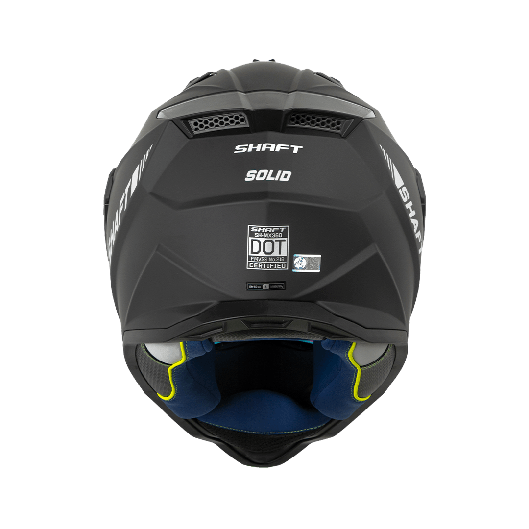 CASCO MOTO SHAFT MX-360 SOLID N.M SL MULTIPROPÓSITO - Imagen 4