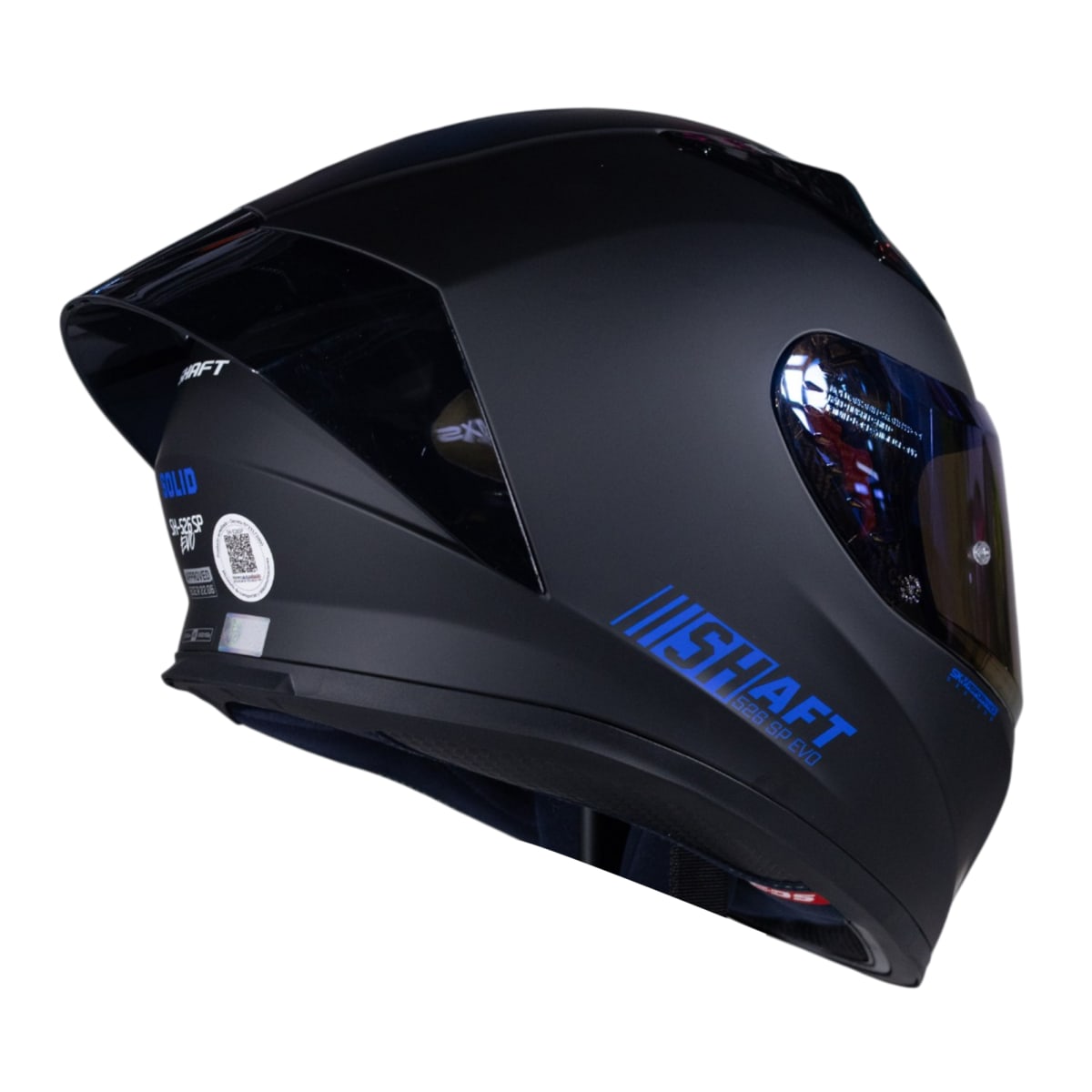 CASCO MOTO SHAFT 526SP EVO SOLID N.M AZ INTEGRAL - Imagen 3